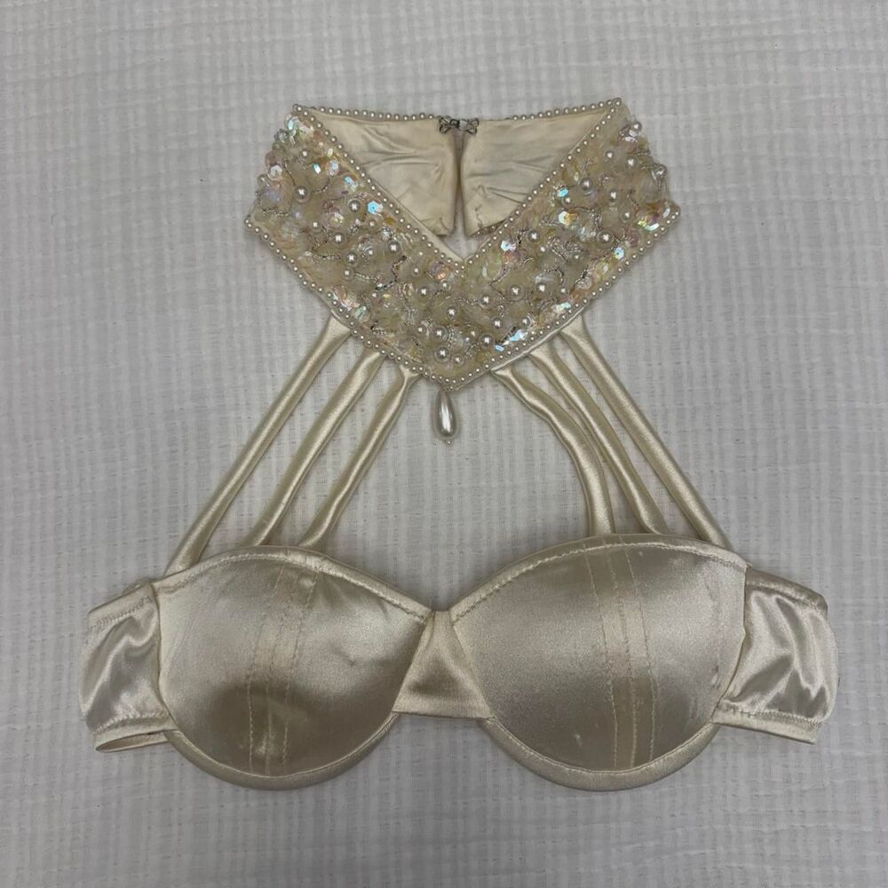 vintage dream dresser beaded halter bralette top